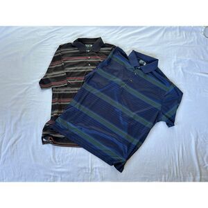 Ben Hogan Performance Polo Shirt Lot, Black/Blue Size XL & 2XL